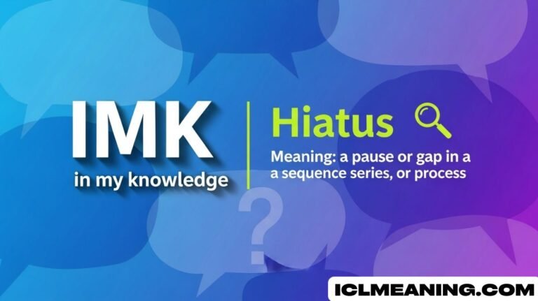 IMK Meaning in Text