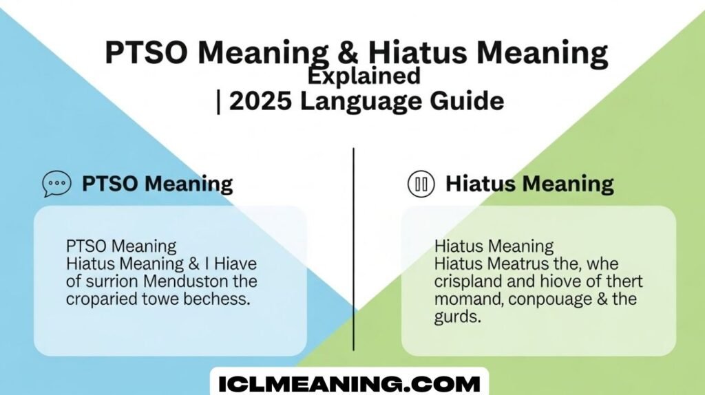 PTSO Meaning & Hiatus Meaning Explained