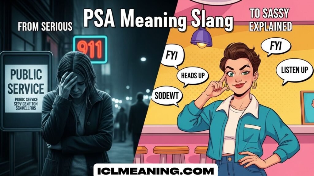 PSA Meaning Slang