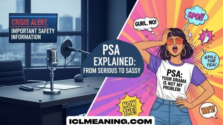 PSA Meaning Slang