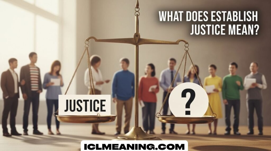 Establish Justice Mean