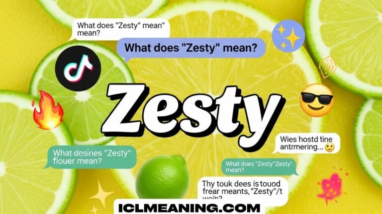 Zesty Meaning Slang