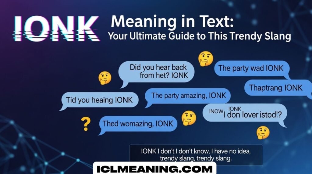 IONK Meaning in Text