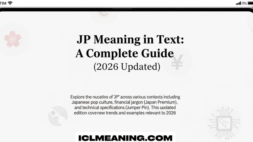 JP Meaning in Text