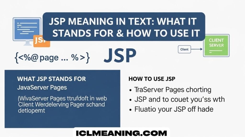 JSP Meaning in Text