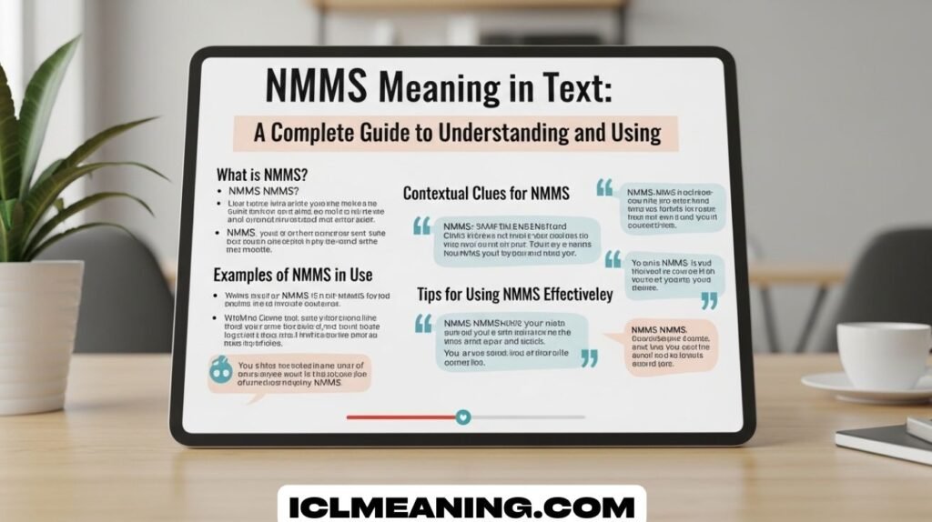 NMMS Meaning in Text