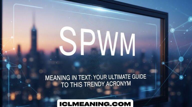 SPWM Meaning in Text: Your Ultimate Guide to This Trendy Acronym