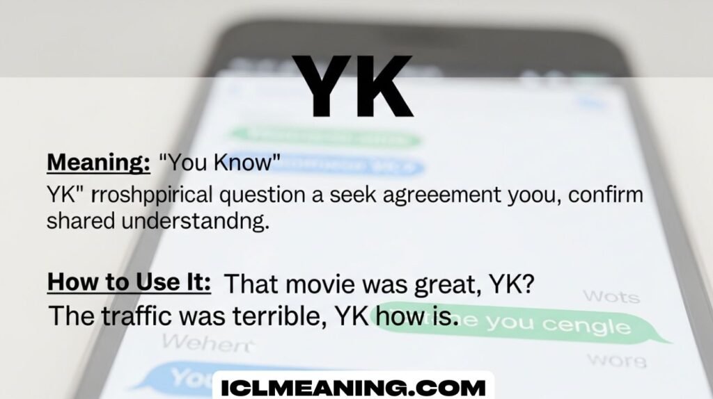 YK Meaning in Text
