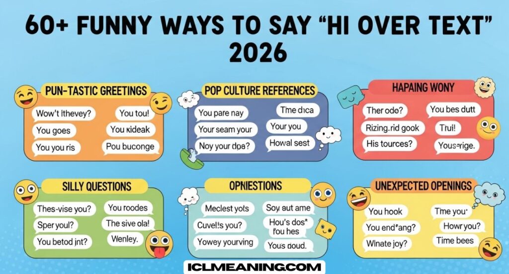 Funny Ways to Say “Hi Over Text”