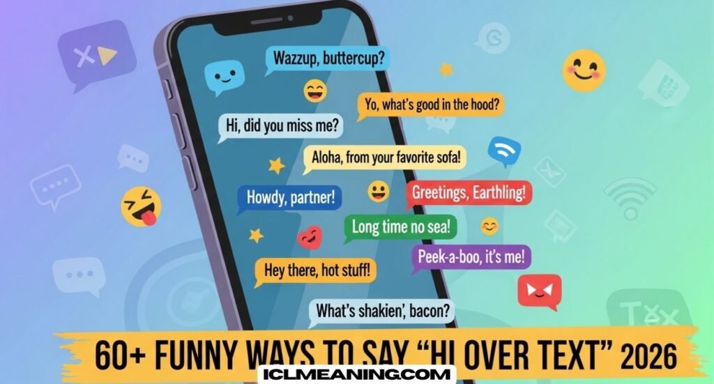 Funny Ways to Say “Hi Over Text”