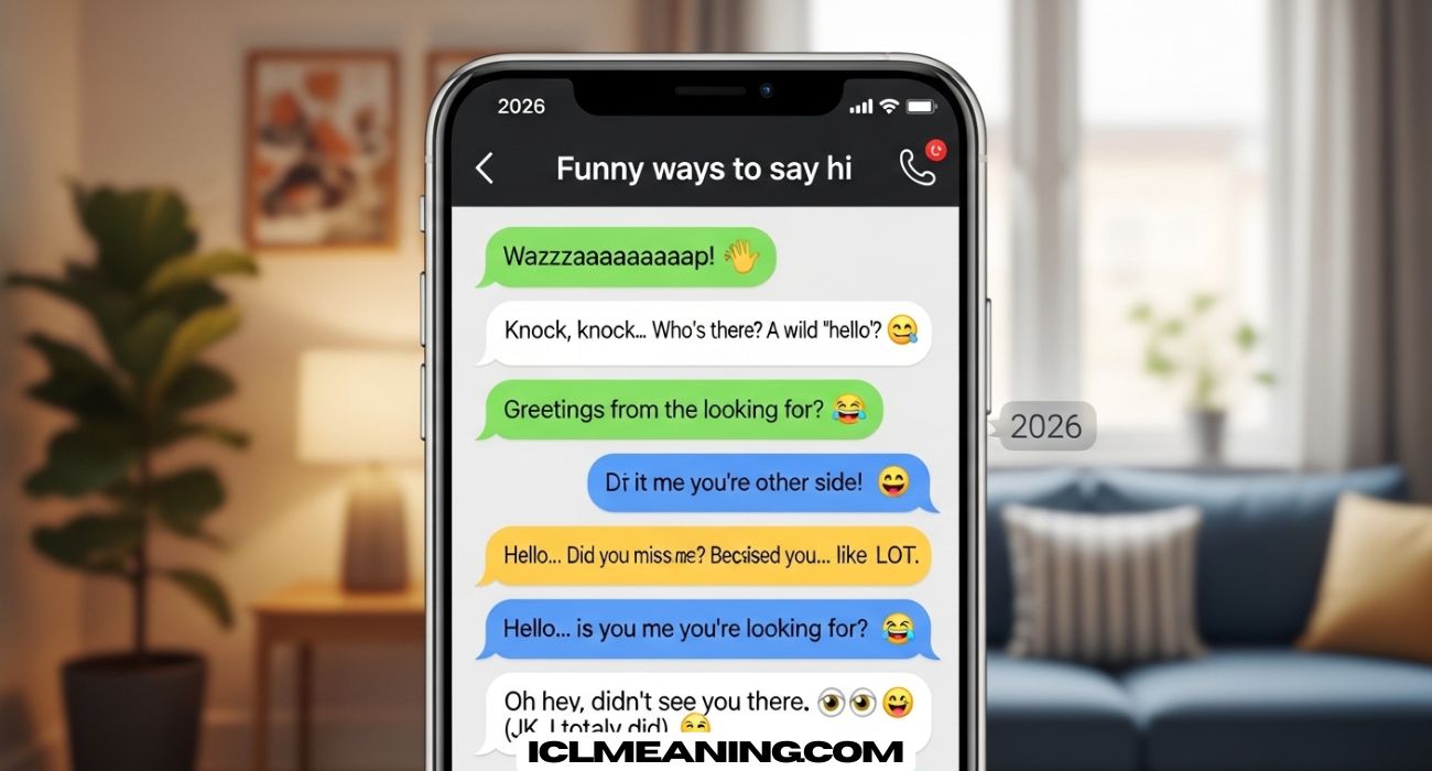 60+ Funny Ways to Say “Hi Over Text” 2026