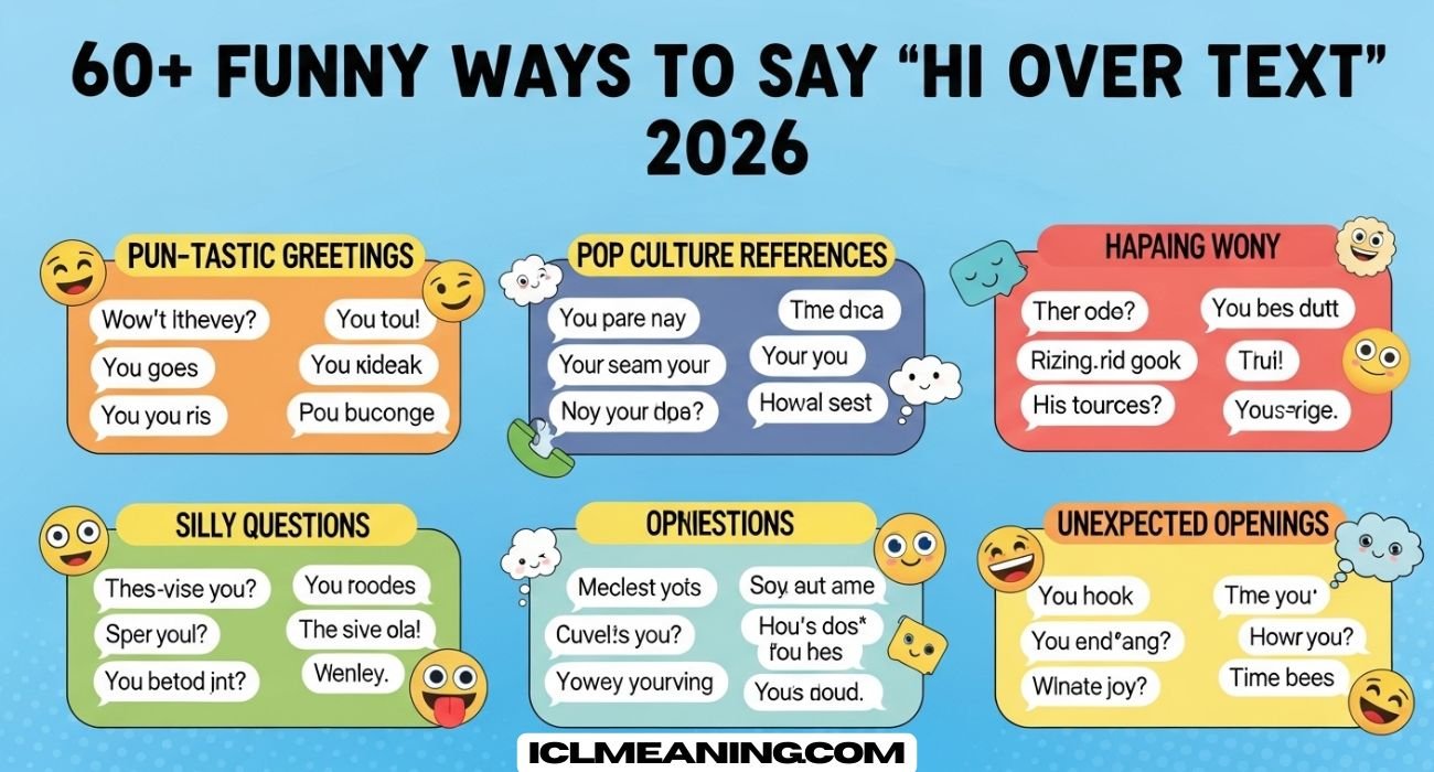 Funny Ways to Say “Hi Over Text”
