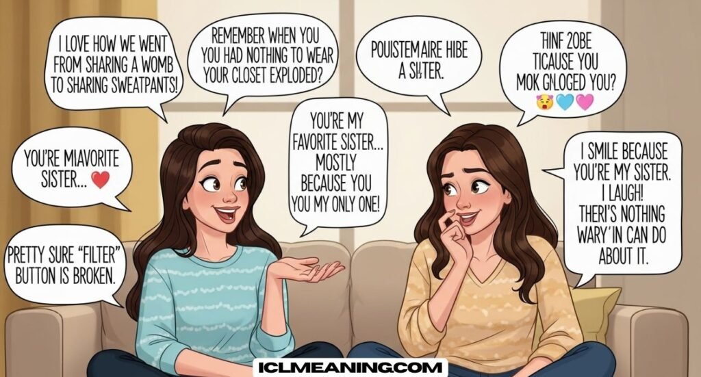 Hilarious Roasts to Say to Your Sister