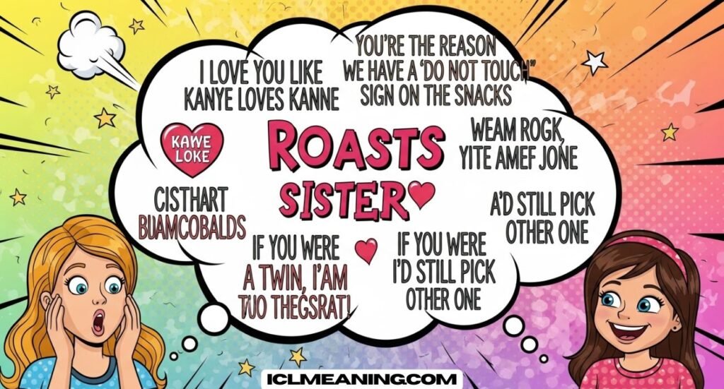 Hilarious Roasts to Say to Your Sister
