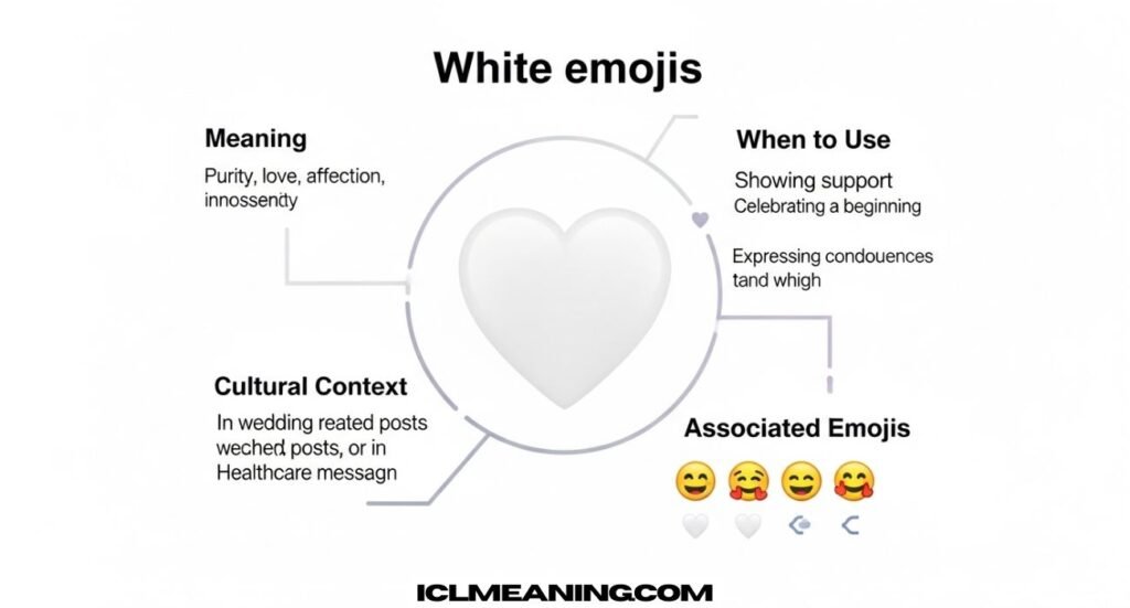 White Heart Emoji Meaning and When to Use