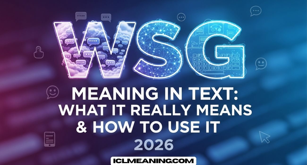 WSG Meaning in Text